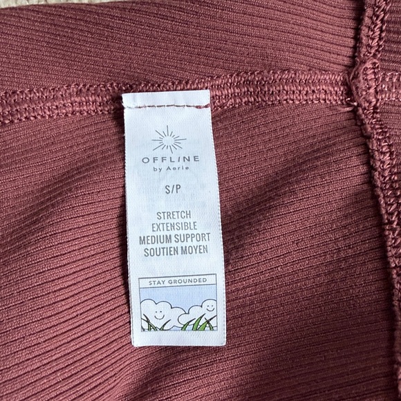 Offline by Aerie Ribbed brown crop tank - Picture 4 of 8